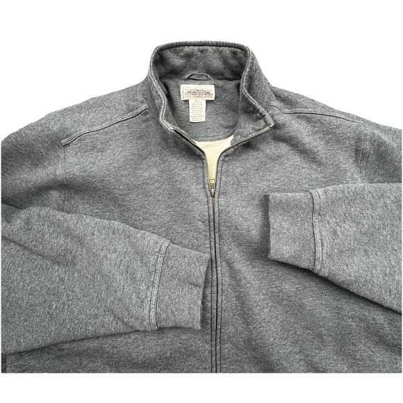 L.L. Bean Other - LL Bean Katahdin Iron‎ Works Mens Large Regular Sherpa Lined Grey Full Zip